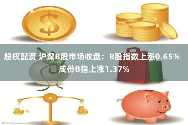 股权配资 沪深B股市场收盘：B股指数上涨0.65%  成份B指上涨1.37%